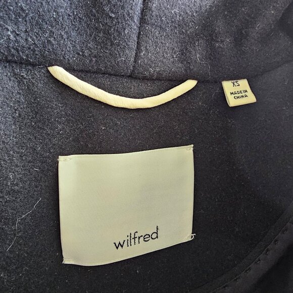 Aritzia Wilfred Cocoon Wool Coat - 2018 - Dark Charcoal - Sz XS - Picture 8 of 16